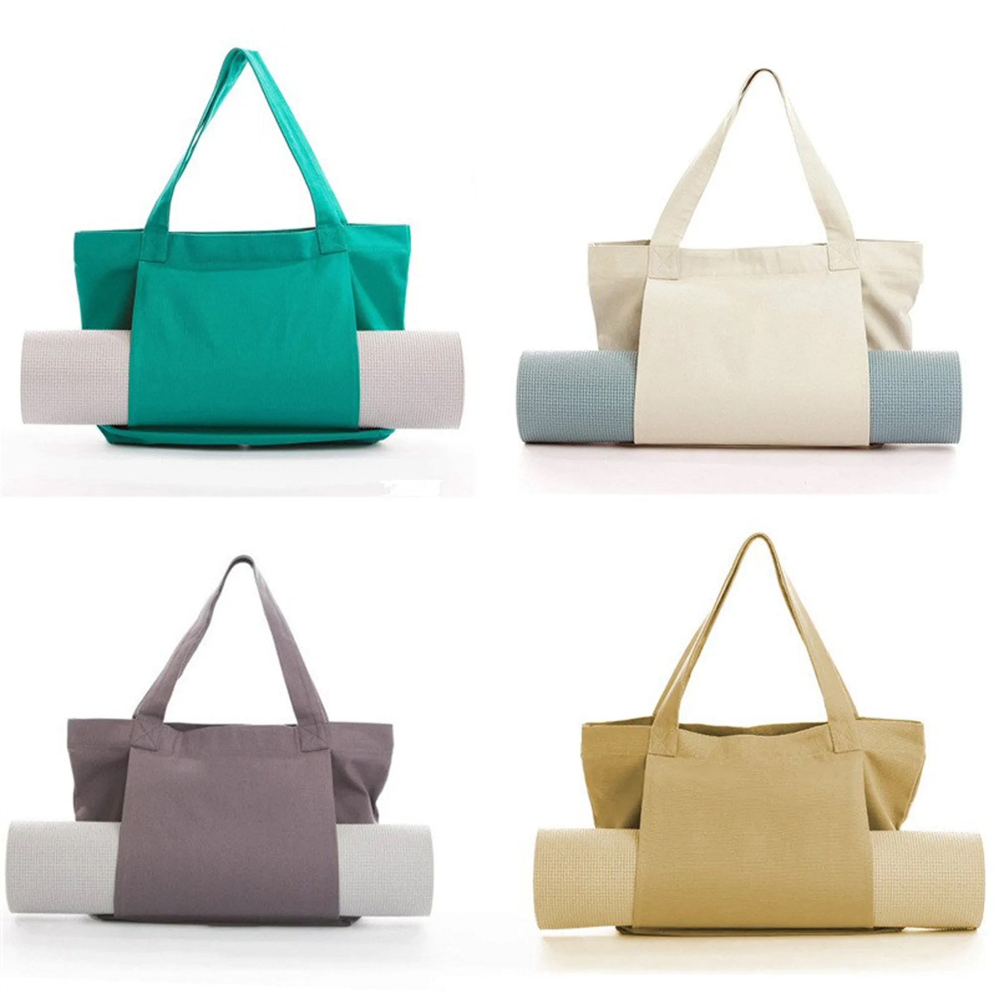 Canvas Yoga Tote Bag, custom tote bag with logo imprint 10