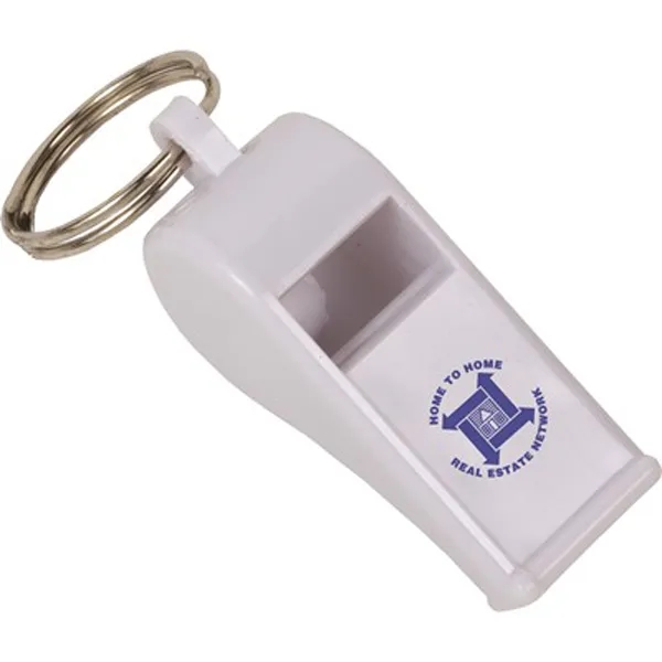 Plastic Whistle Keyring 2