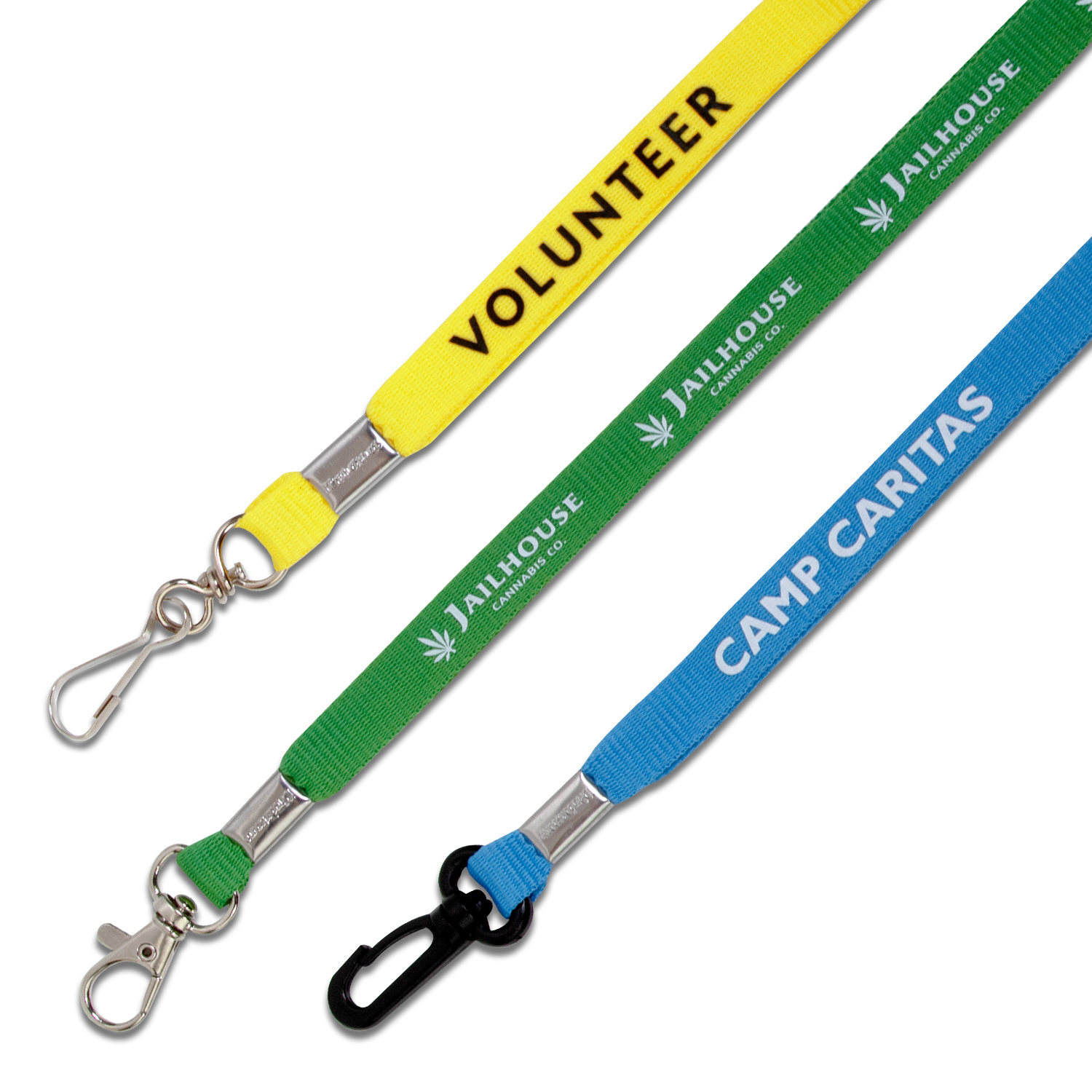 1/2" Eco-Friendly Flat Polyester Lanyard 20