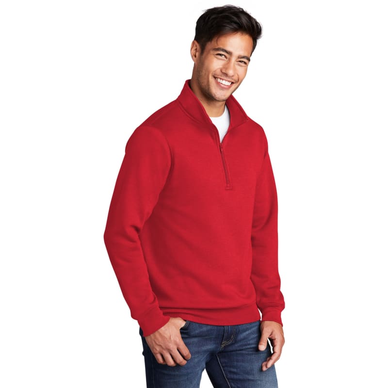 Port & Company Core Fleece 1/4-Zip Pullover Sweatshirt, custom hoodie or sweatshirt with logo imprint 4