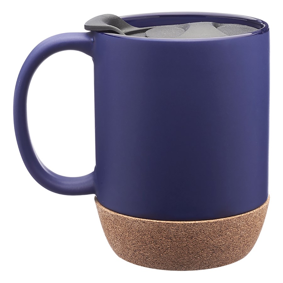Ceramic Mug with Cork Bottom, 13 oz. 13