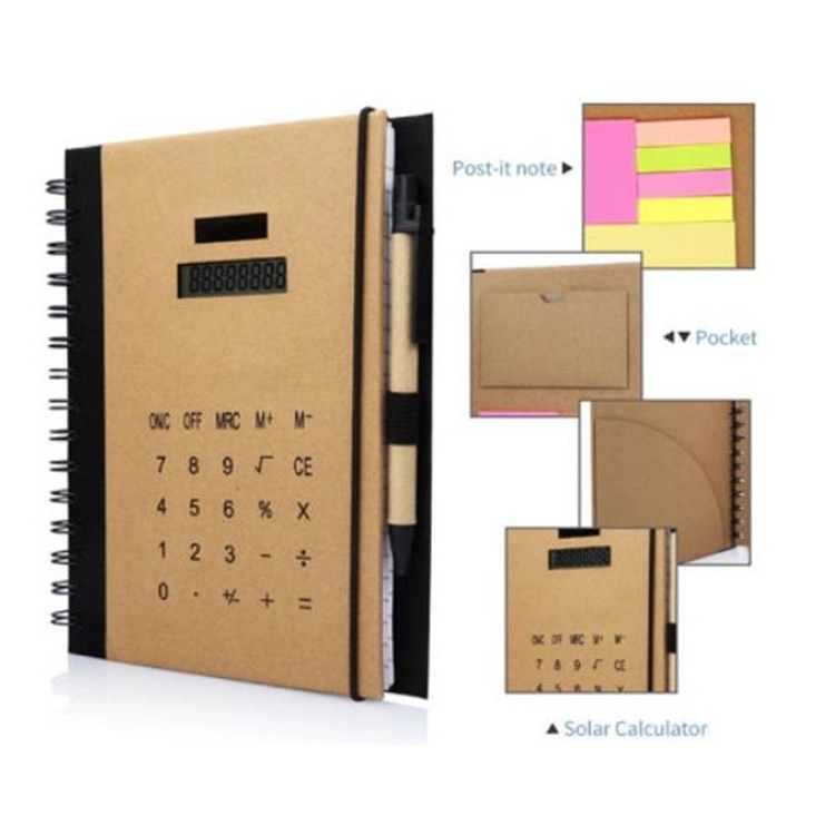 Recycled Solar Calculator with Pen 3
