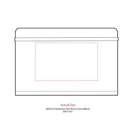 FSC® Mix 5.5" x 8.5" Heathered Hard Bound Journal 26