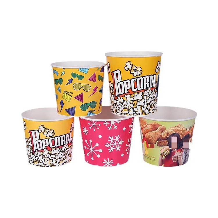 Paper Popcorn Bucket Tub 4