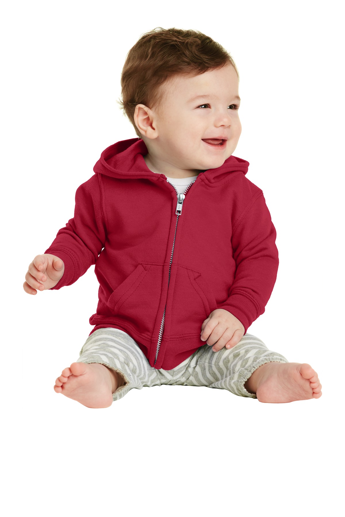 Port & Co Infant Core Fleece Full-Zip Hooded Sweatshirt. CAR78IZH 22