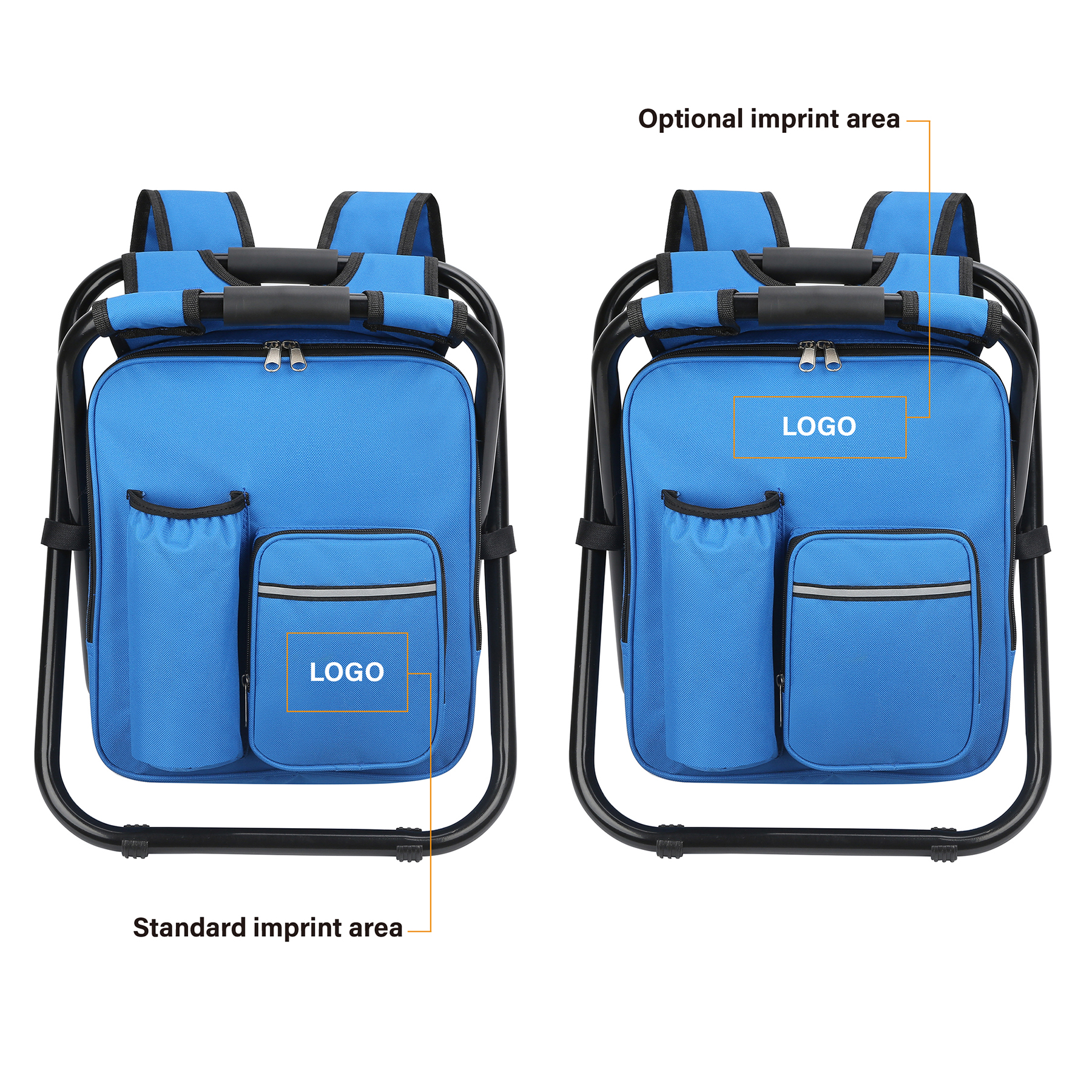 3-In-1 Portable Lightweight Folding Cooler Backpack Chair 2
