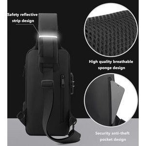 Anti-theft USB Shoulder Backpack 1