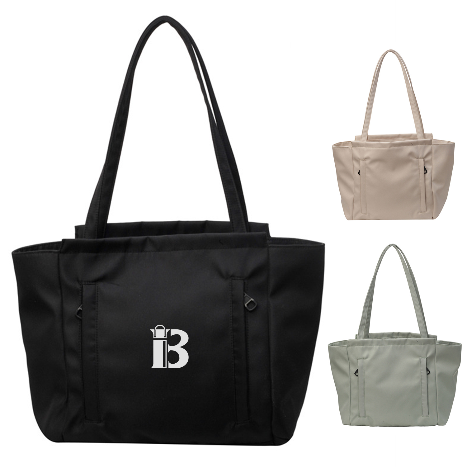 Large Capacity Nylon Casual Shoulder Tote Bag, custom tote bag with logo imprint 16