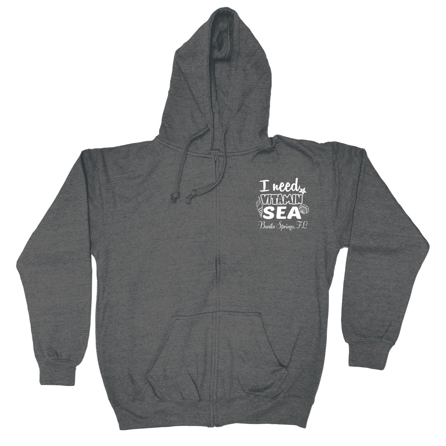 ADULT FULL ZIP VANTAGE HEATHER HOODIE - SCREEN 20
