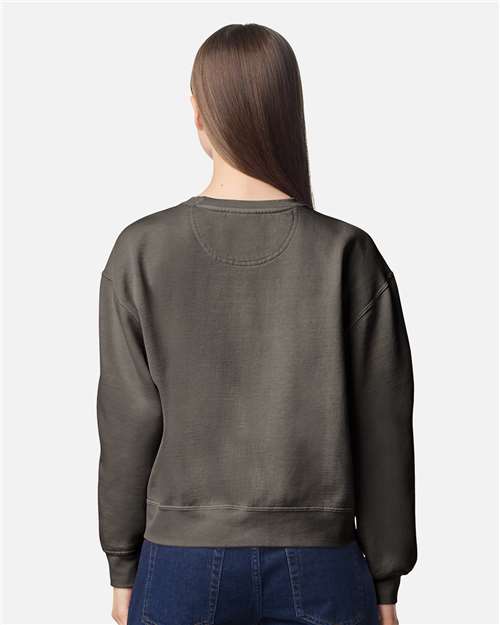 Women's Garment-Dyed Mid-Length Crewneck Sweatshirt - 1566L 13