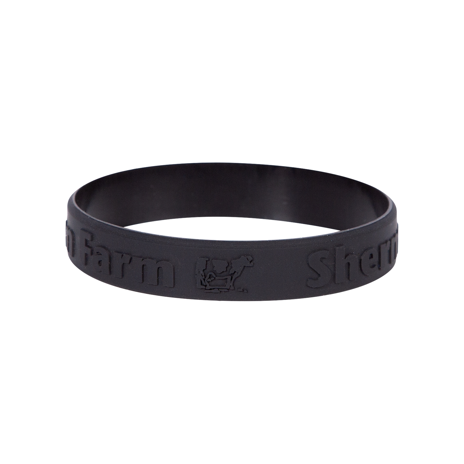 1" Silicone Wristband - Embossed 1