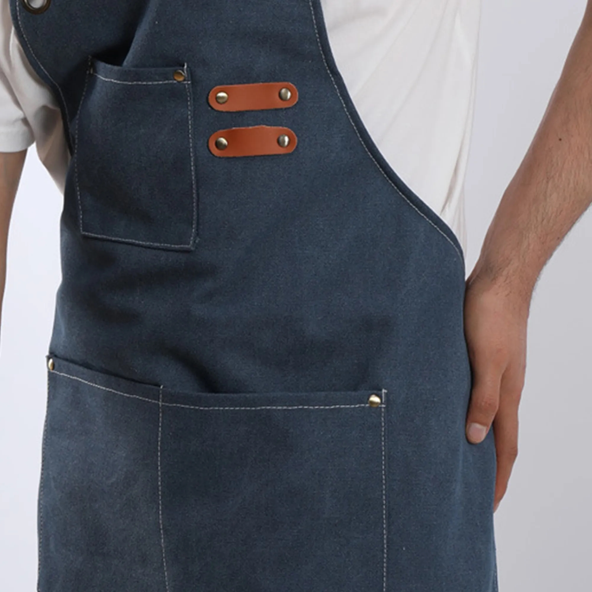 Canvas Apron Gardening, Coffee, Work Pinafore 4