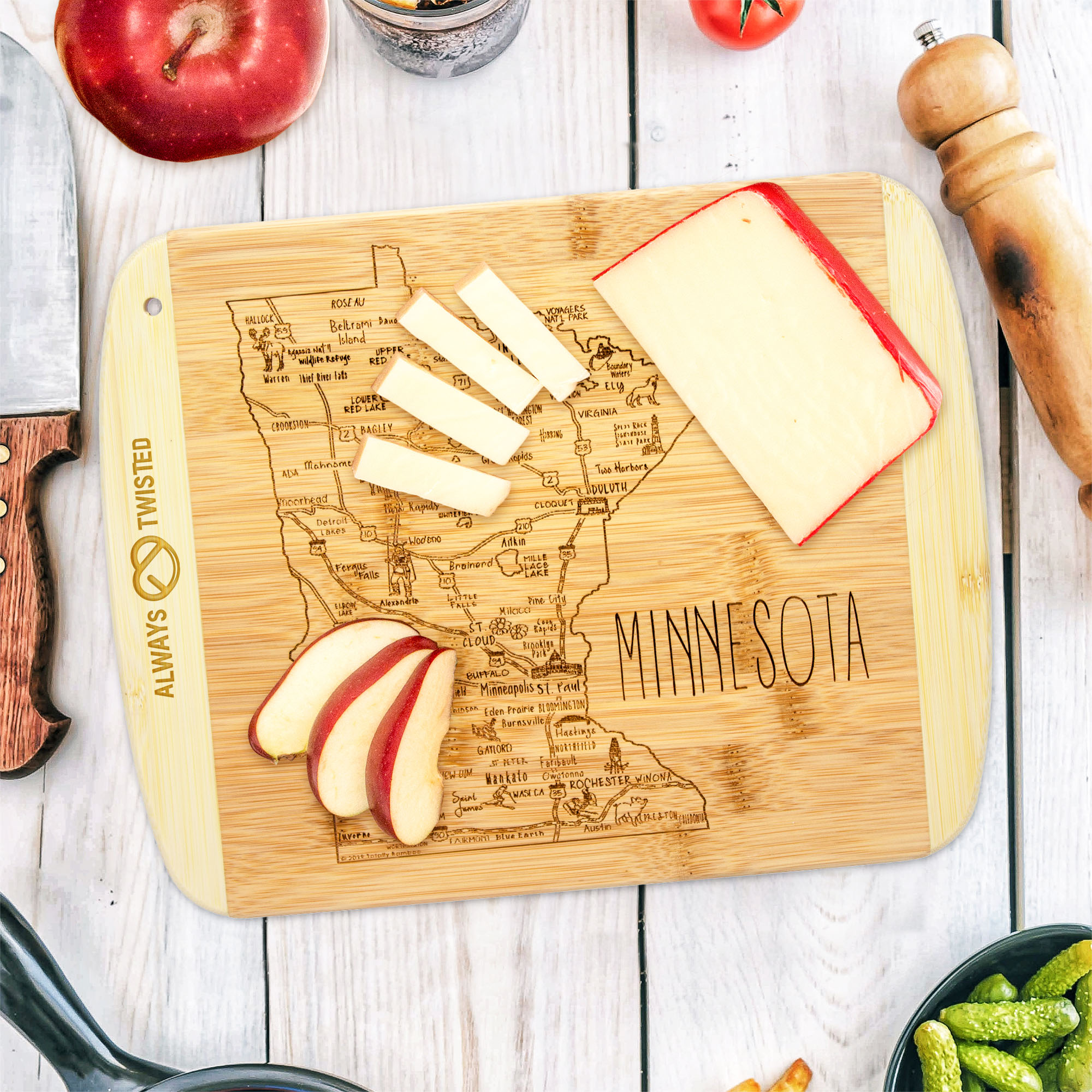 A Slice of Life Minnesota Serving & Cutting Board 4