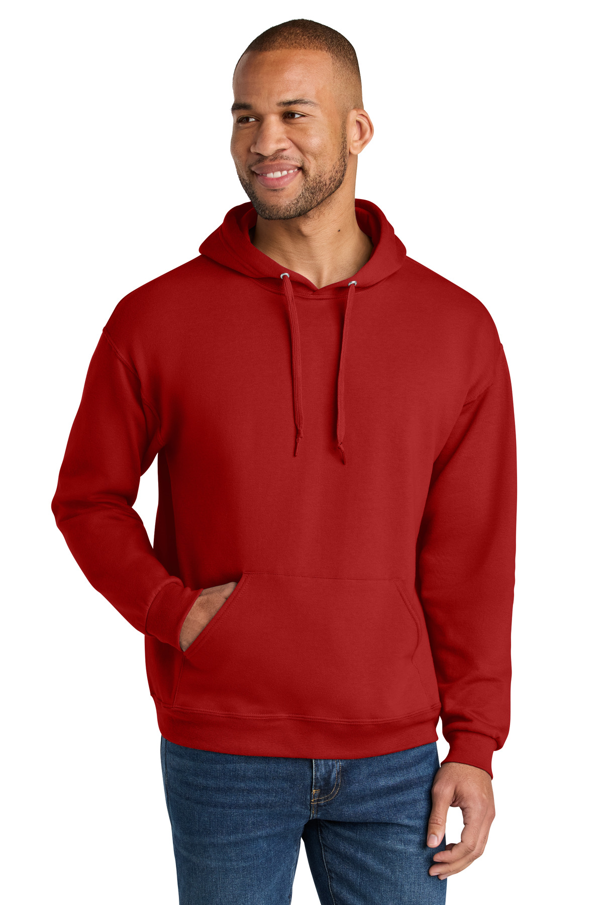 Jerzees Ultimate Unisex CVC Ring Spun Hooded Sweatshirt IC49M 48