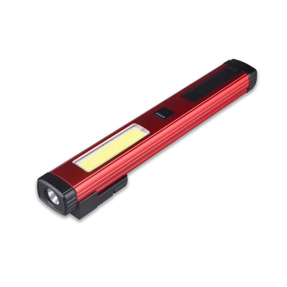 Red Aluminum COB Working Pen Light 2