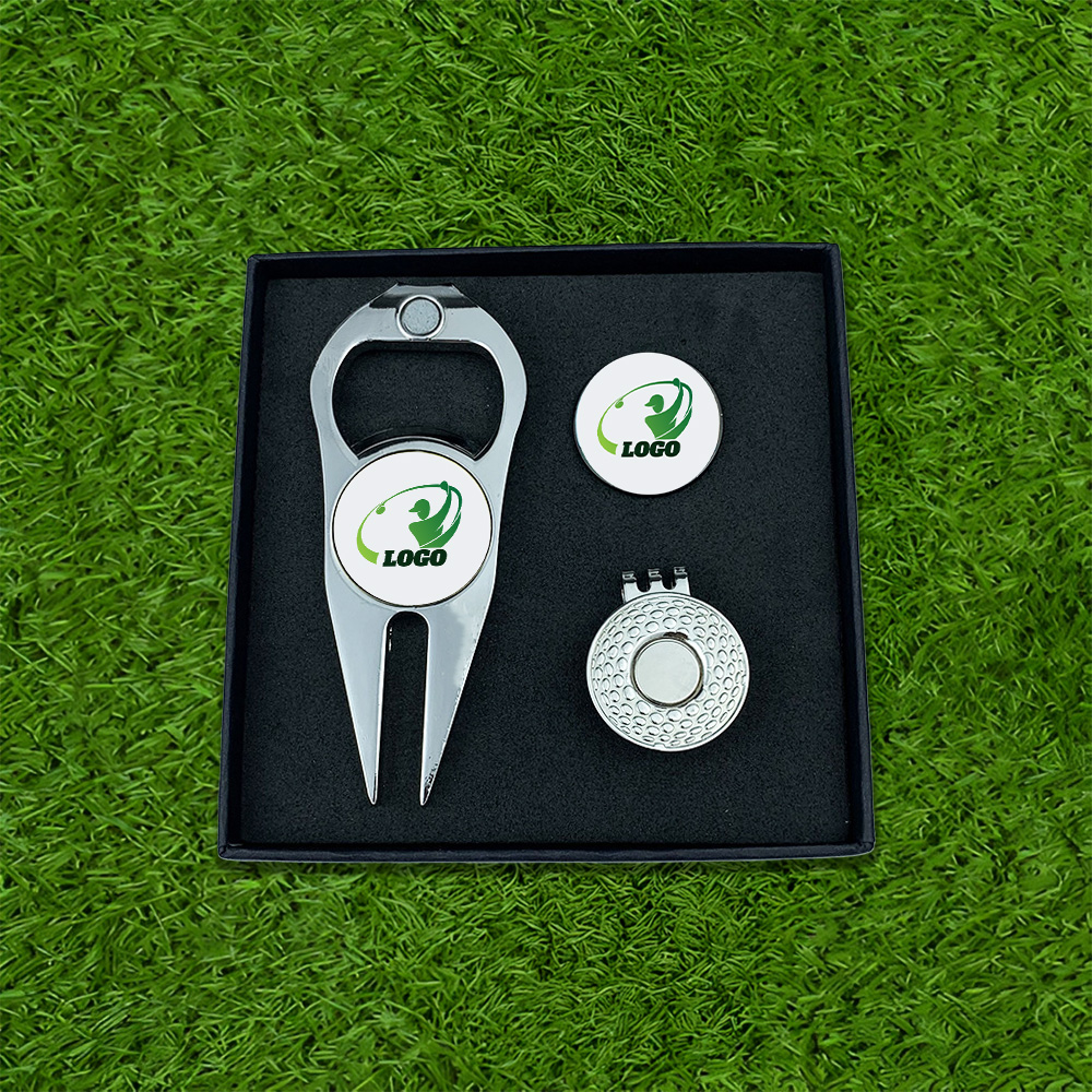Golf Hat Clip Ball Marker Gift Set 9