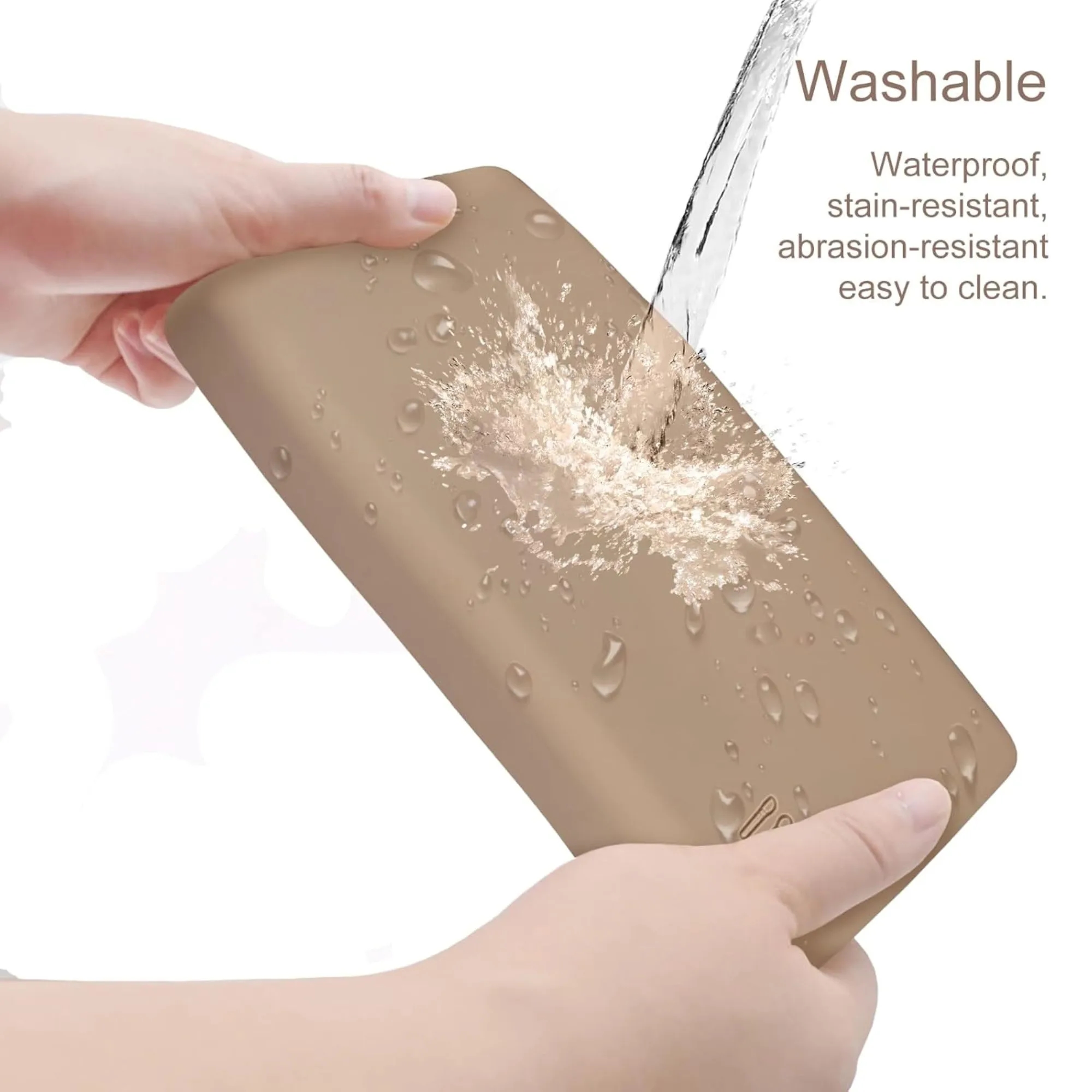 Silicone Zippered Hand Held Makeup Brush Storage Bag 3