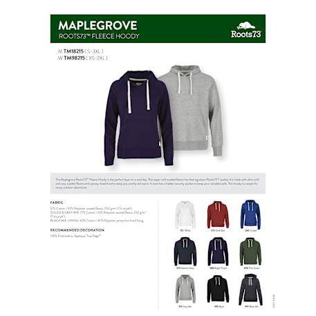 Women's MAPLEGROVE Roots73 Flc Hoody 102