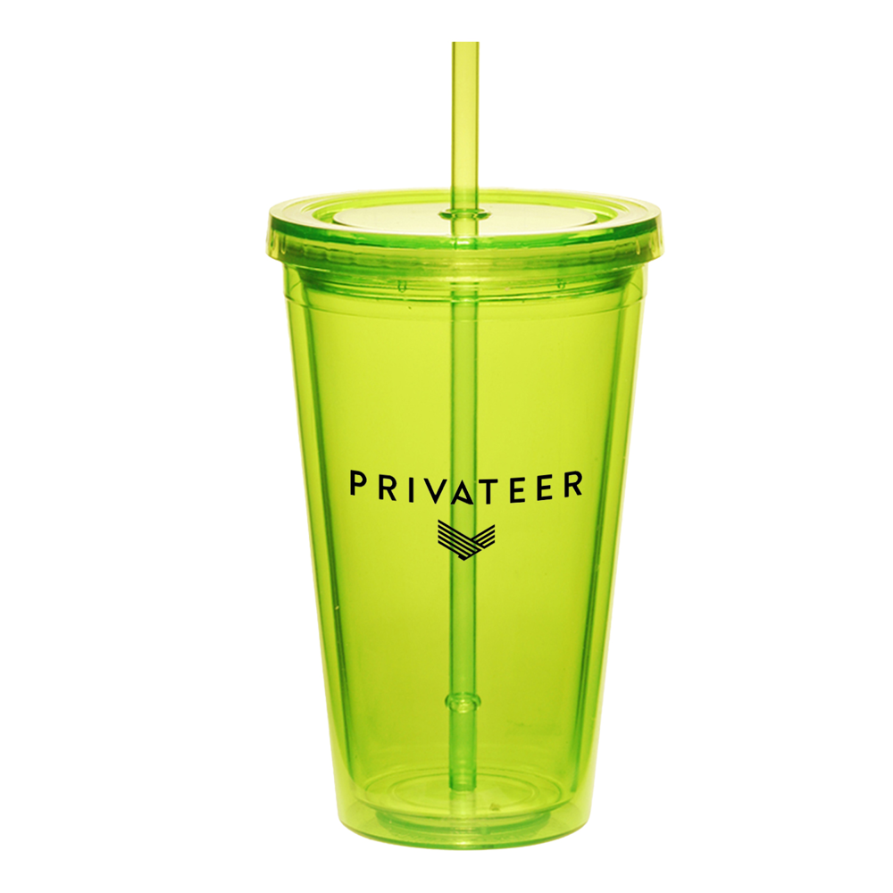 16oz Cup w/Straw 8