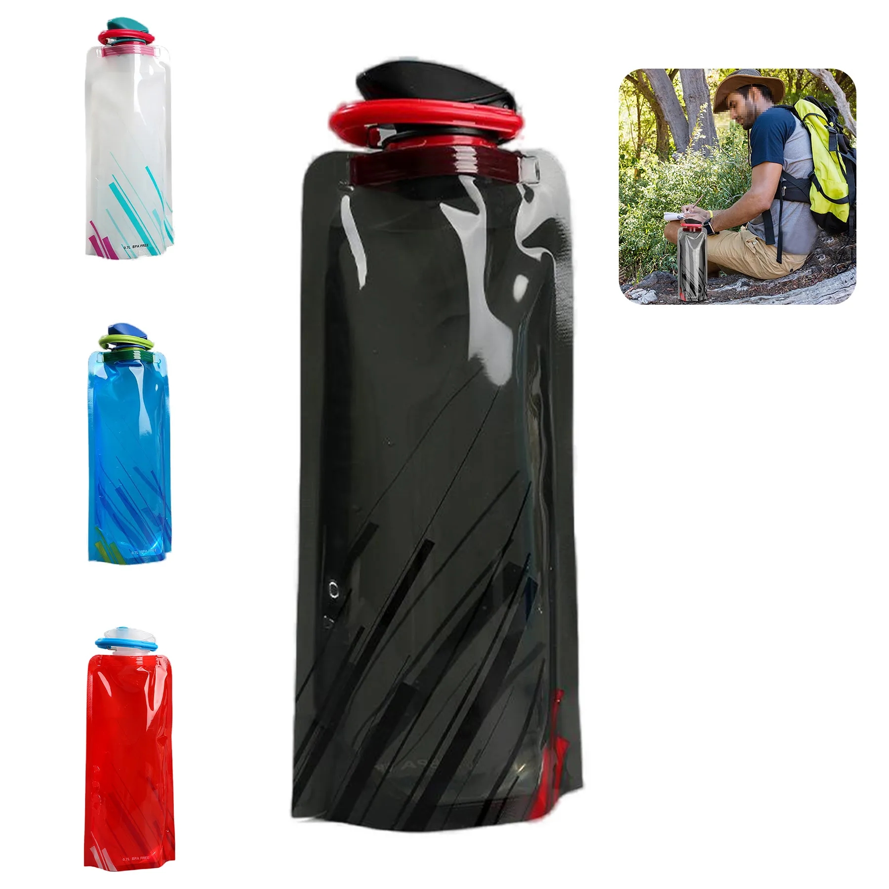 700ml Large Foldable Water Bottle 5