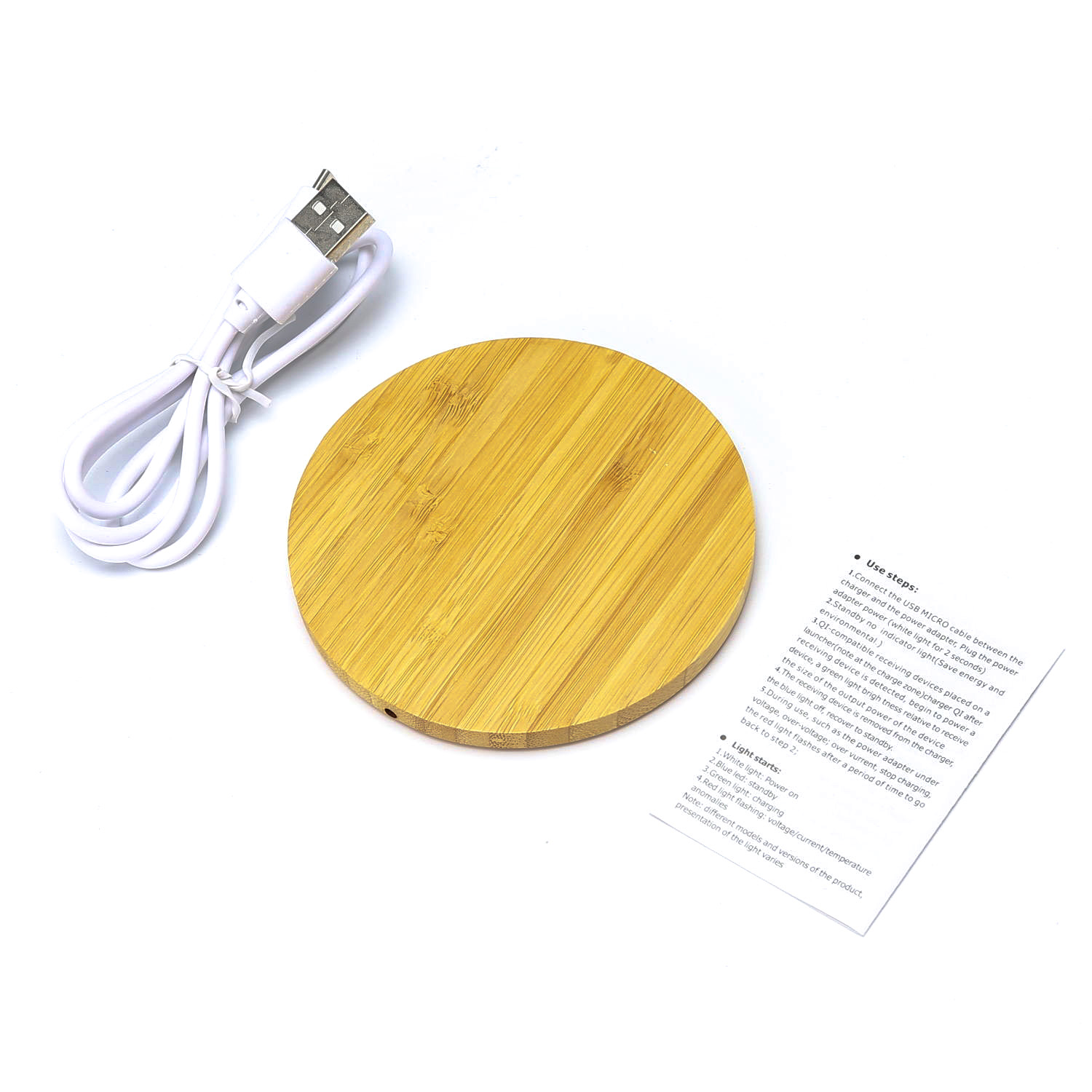 Honest Bamboo Wireless Charger Qi Charging Pad 3
