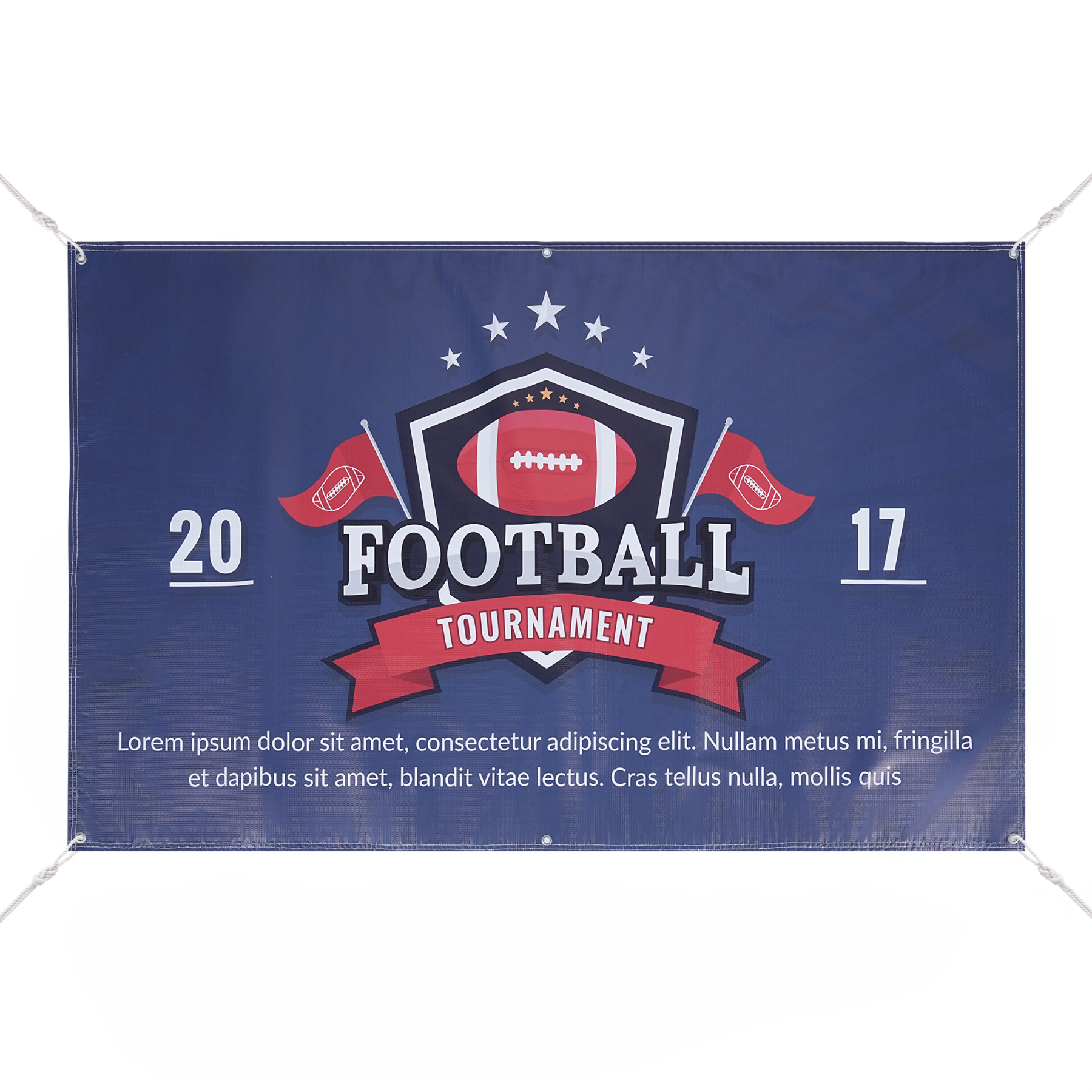 Full Color 3' X 5' DIY 13 Oz. Vinyl Banner With Grommets 1