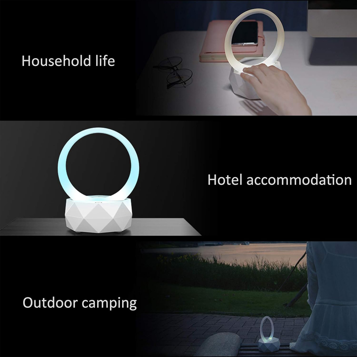 3D LED Night Light Wireless Speaker 3