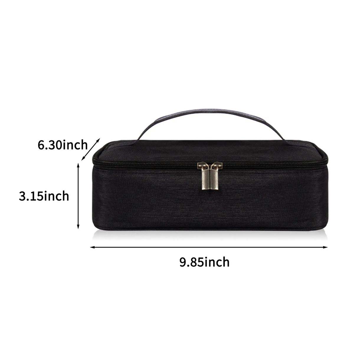 Portable Lunch Bag with Leather Reinforced Handle 8
