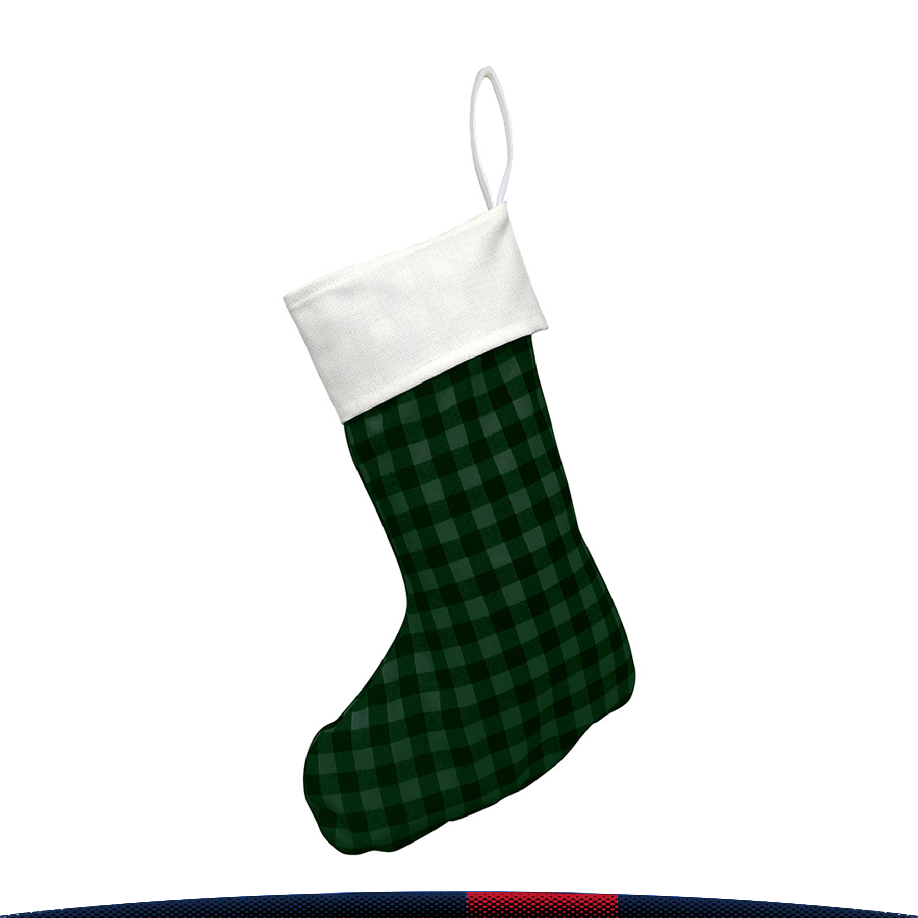 Checkered Christmas Stocking 2