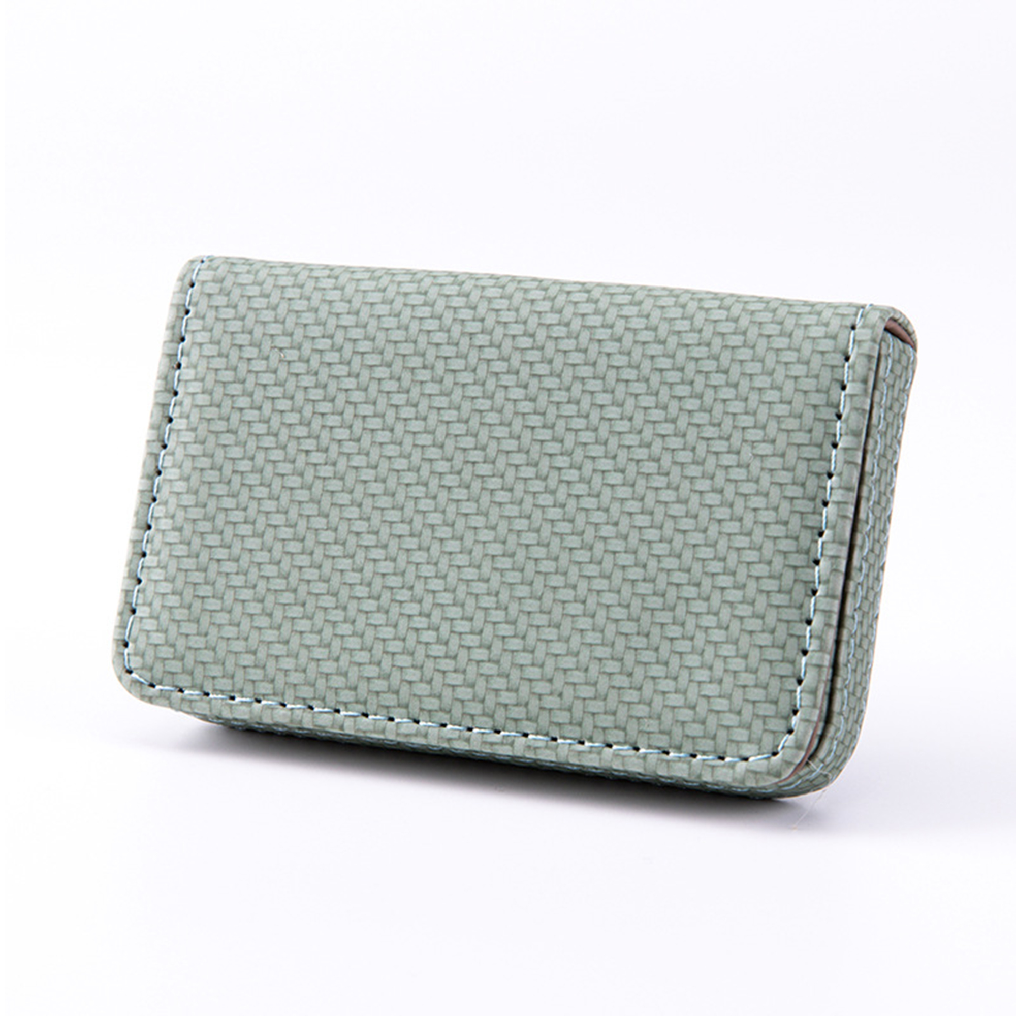 Polyurethane Business Card Wallet With Magnetic Closure 3.94" Length X 2.56" Width 9