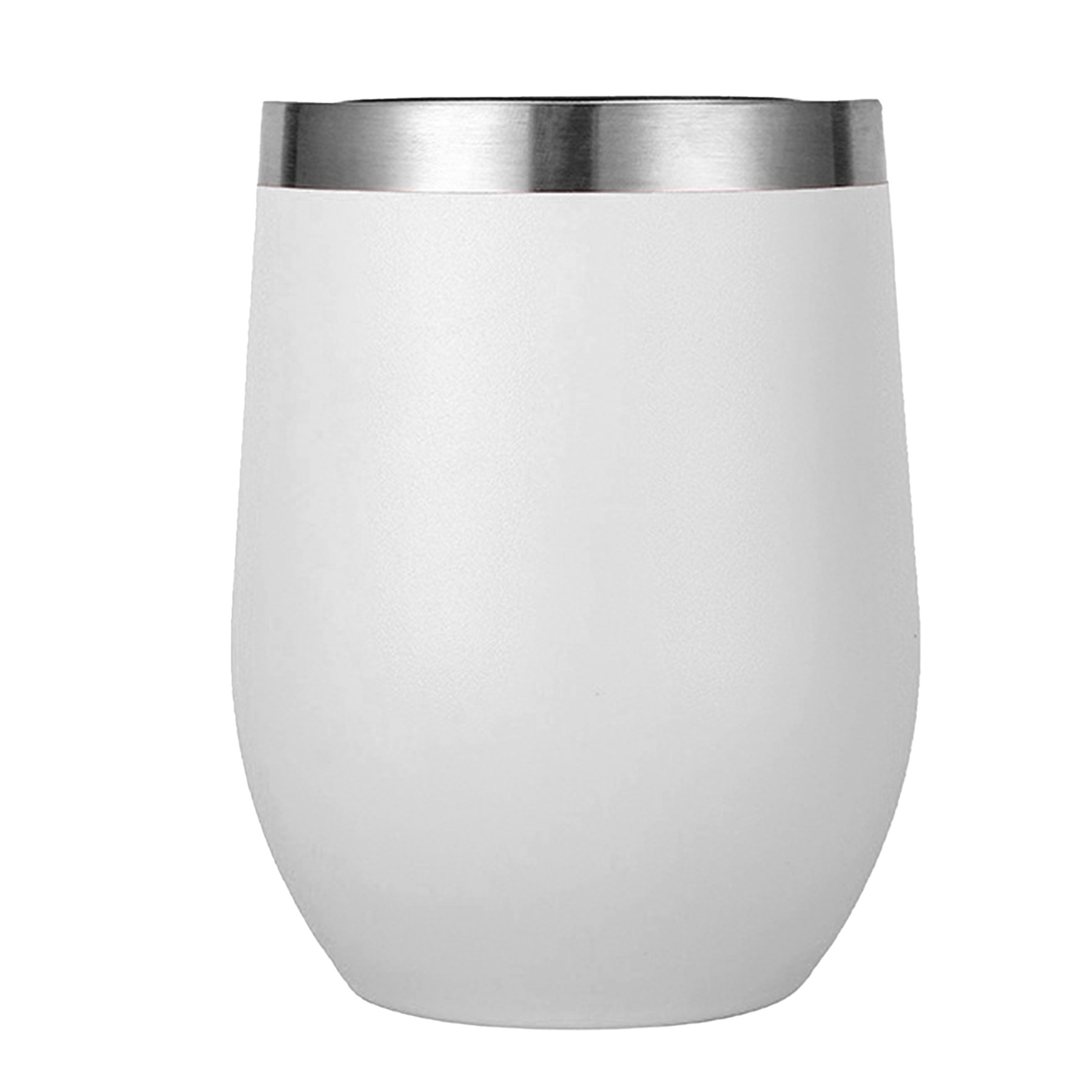 12Oz Stainless Steel Insulated Stemless Tumbler W/Lid 3