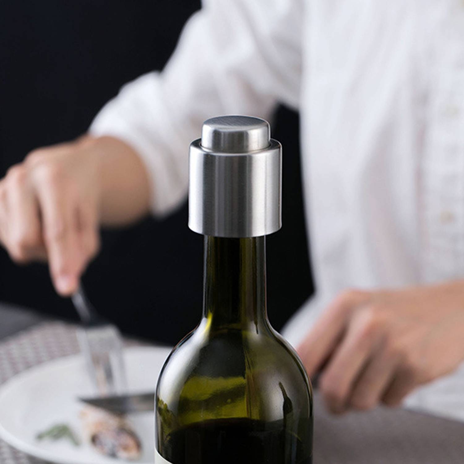 Stainless Steel Vacuum Wine Stopper 4
