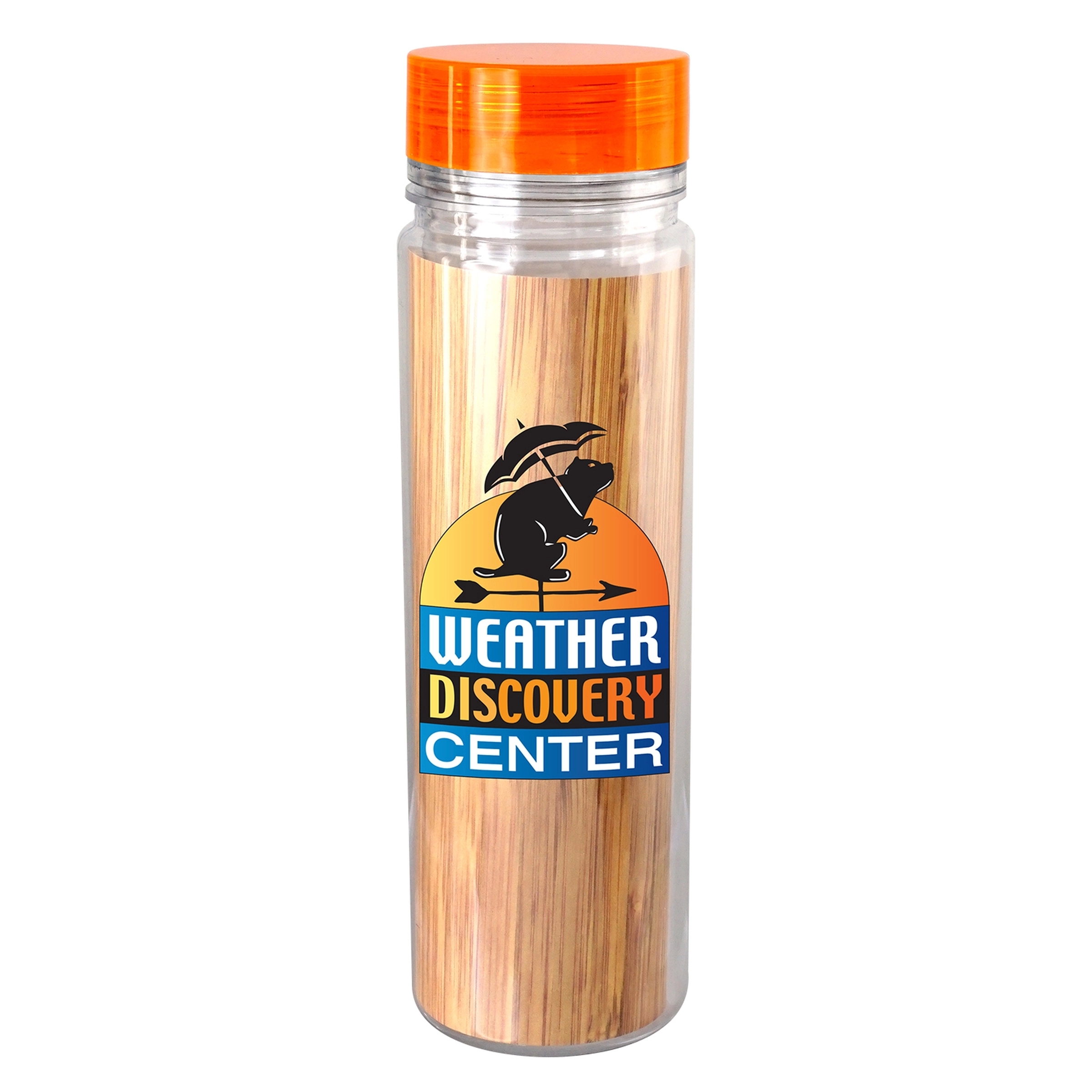Clear View 18 oz. Full Color Bamboo Pattern Bottle 13