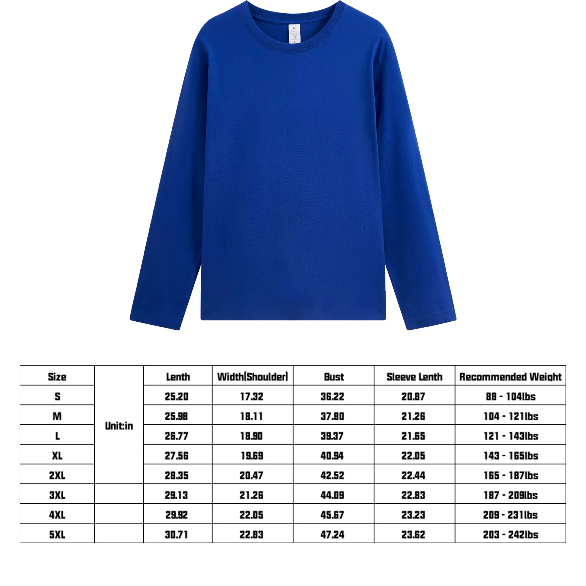 MOQ50 Cotton Long Sleeve Tee 14