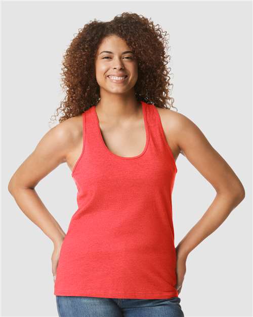 Women's Softstyle® CVC Racerback Tank Top - 64220LCVC 22