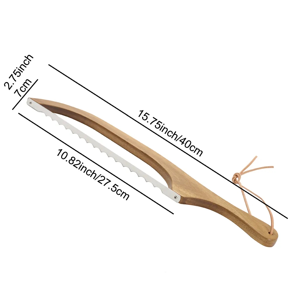 Wooden Bow Sourdough Bread Knife 3