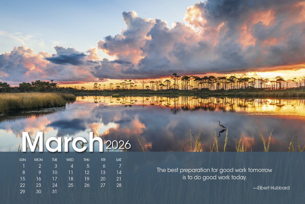 Triumph® Calendars Scenic Moments Large Desk Calendar 1