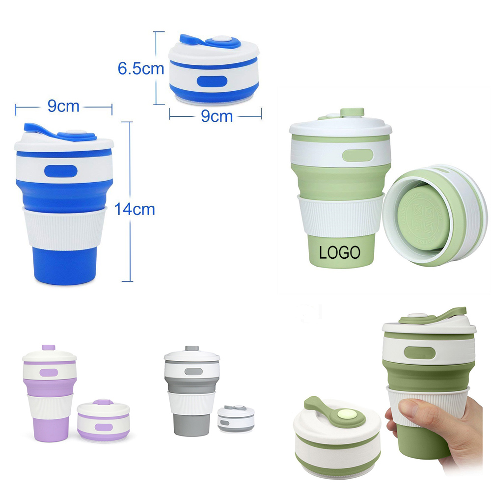 12oz Silicone Folding Travel Cup 2