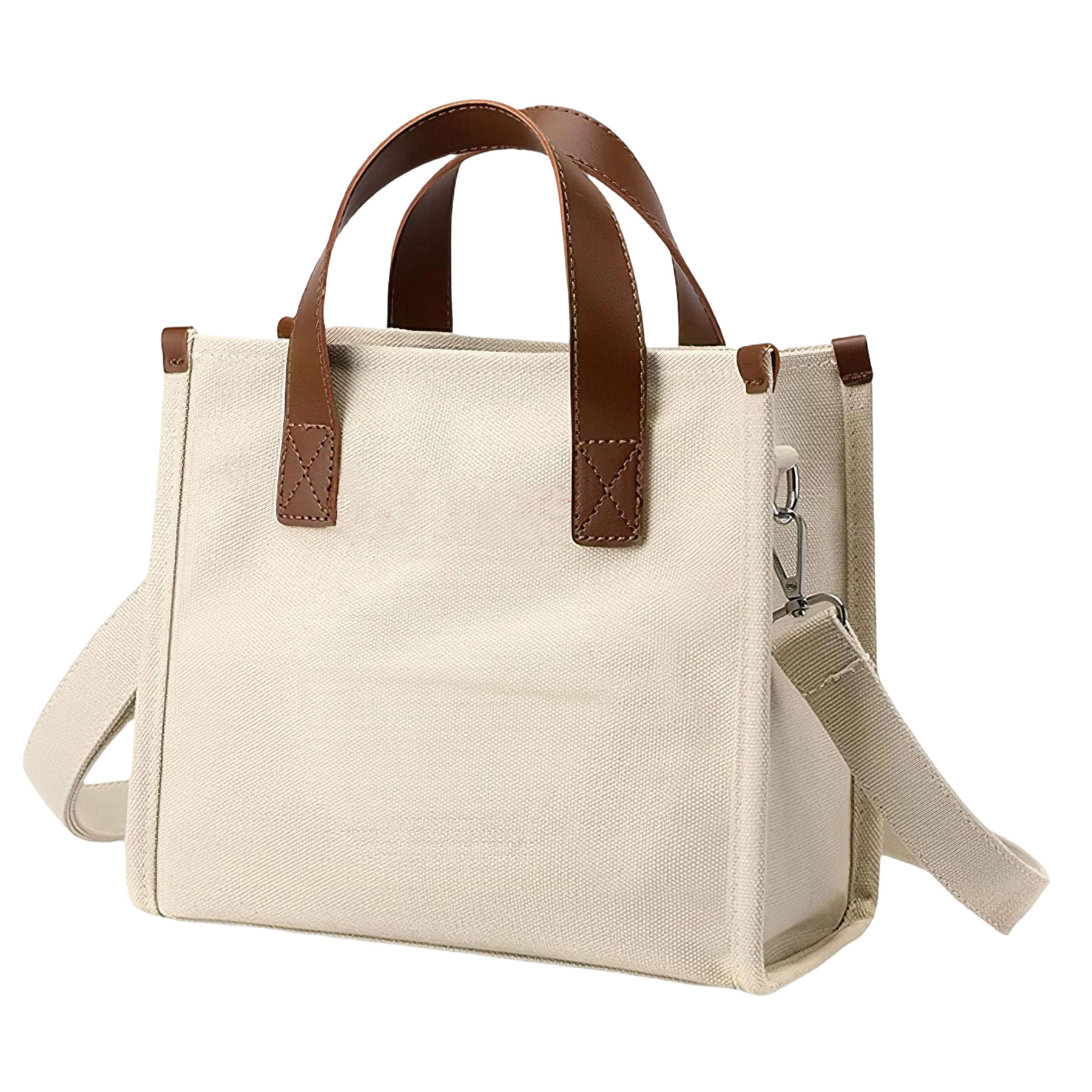 12OZ Magnetic Buckle Crossbody Canvas Bag (13.4'' x 11.4'' x 4.6'') 4