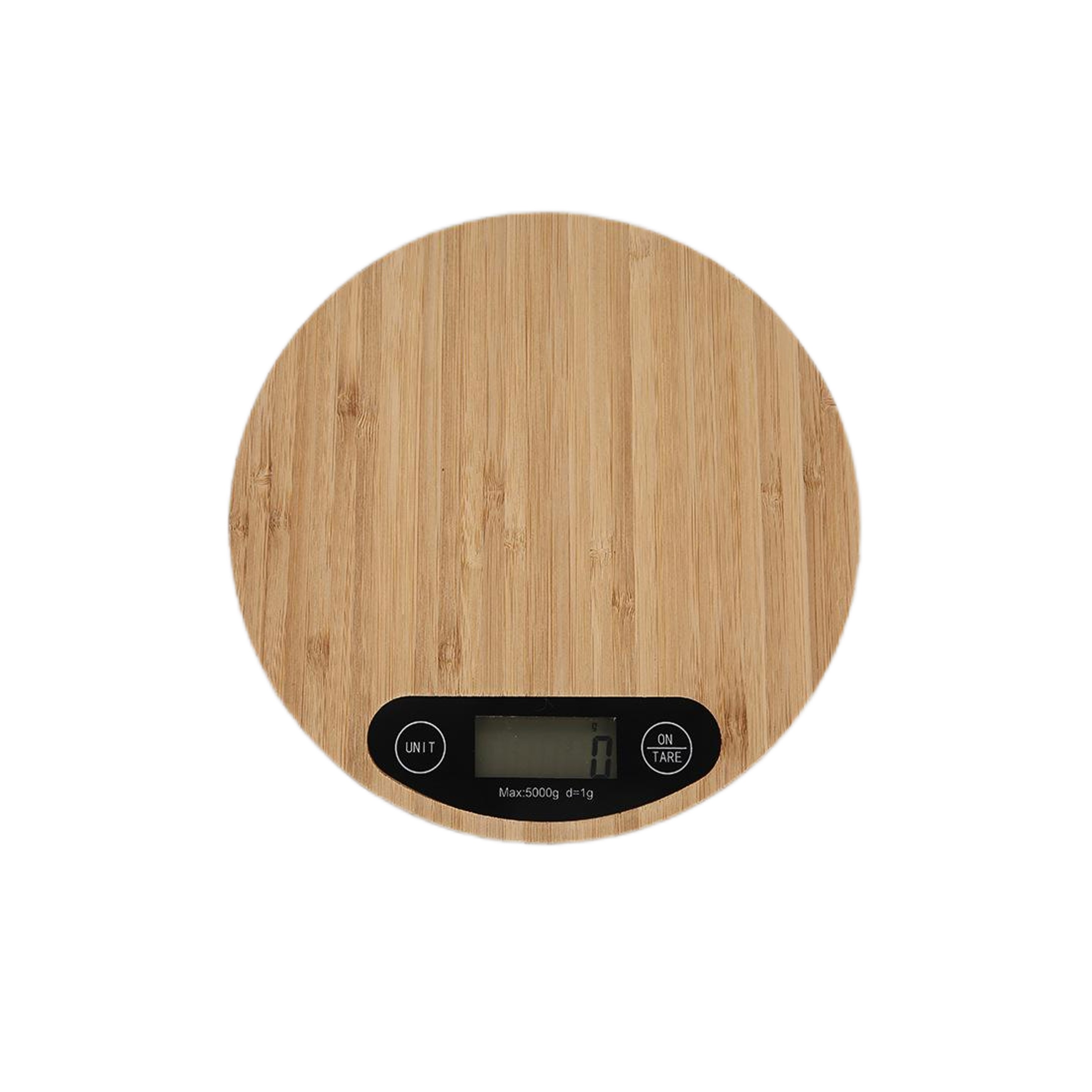Round Bamboo Kitchen Scale - OCEAN 3