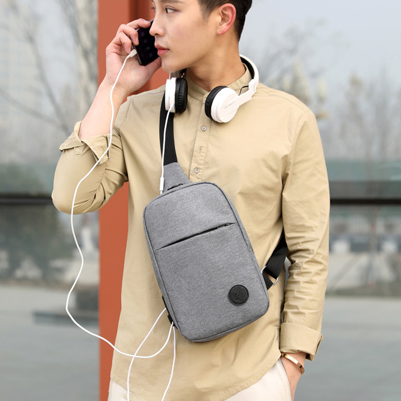 Casual Sling Backpack with USB Port 3