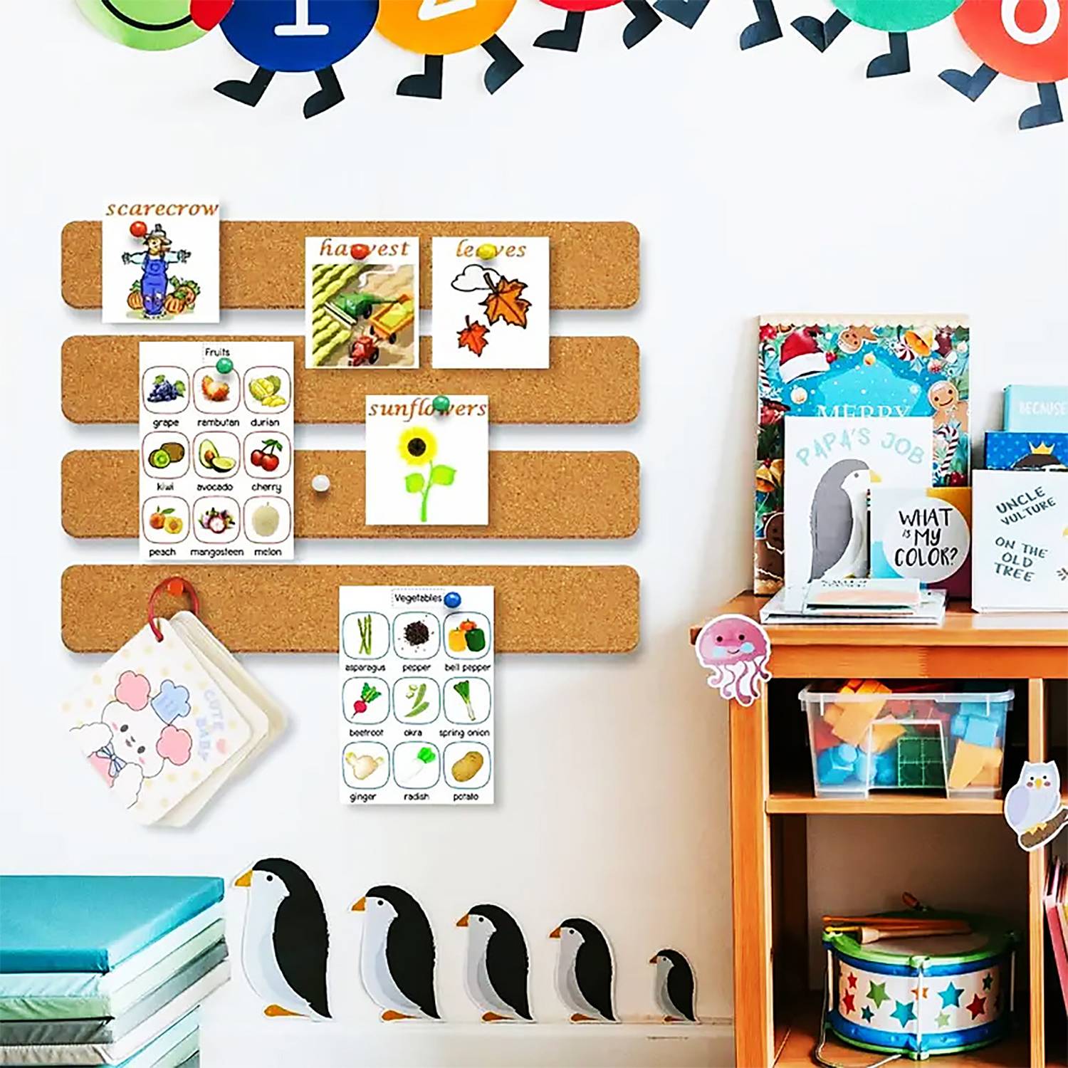Self Adhesive Cork Bulletin Board Strips 10