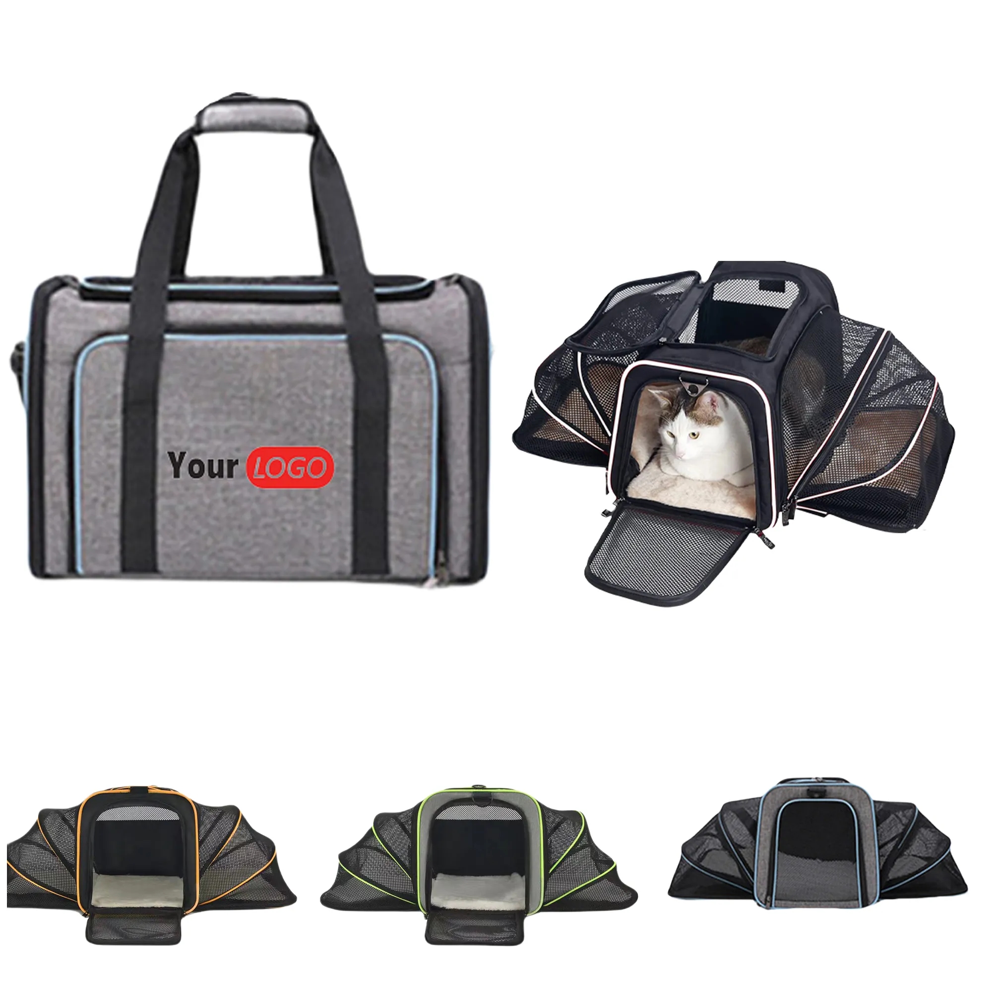 Folding Breathable Travel Pet Carrier Tote Bag MOQ20 4