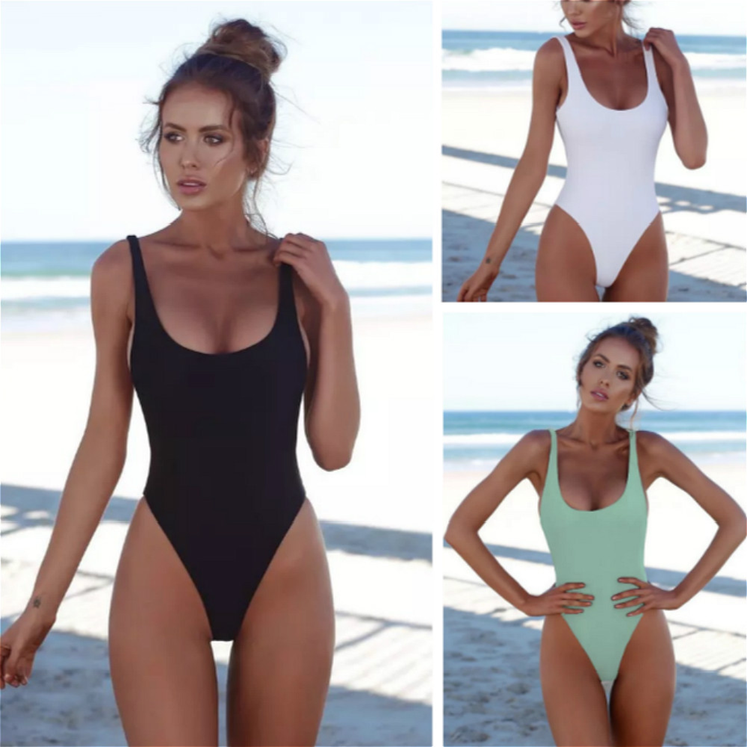 Women's Retro Low Back Swimsuit 3