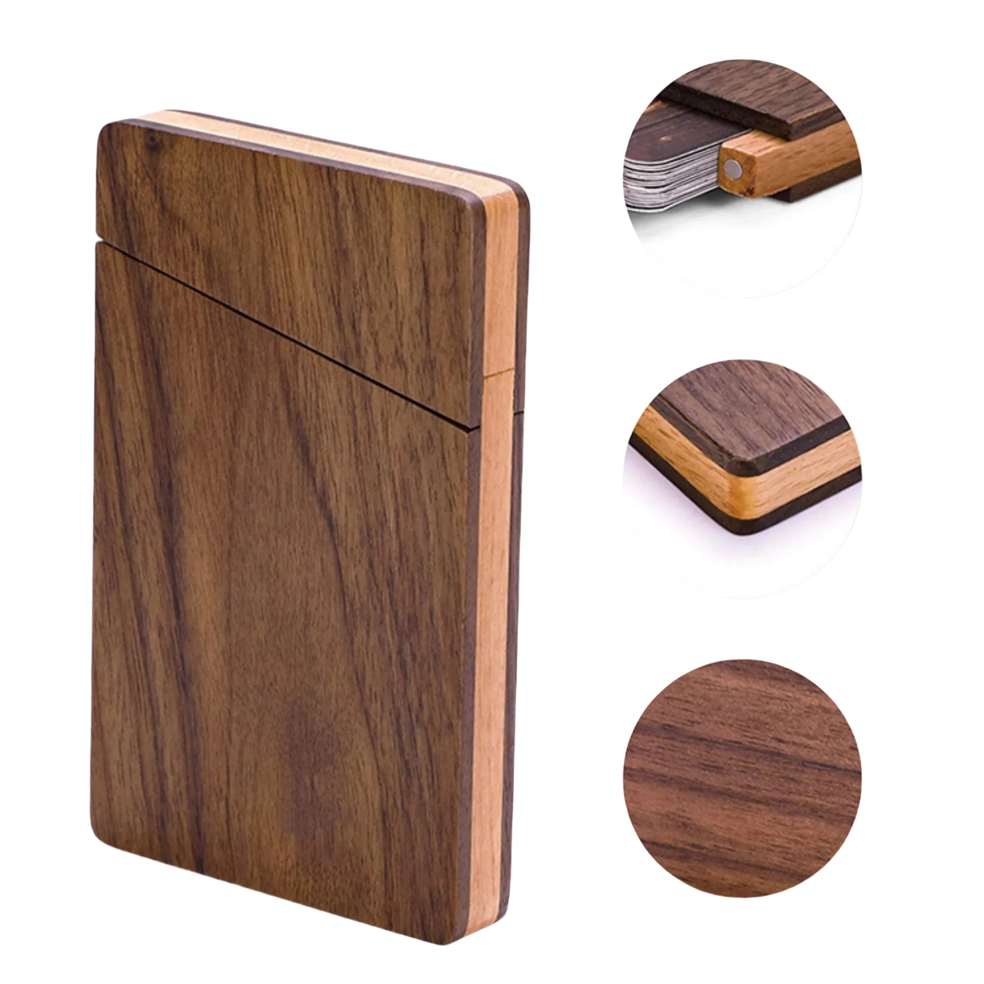 Walnut Business Card Holder 2