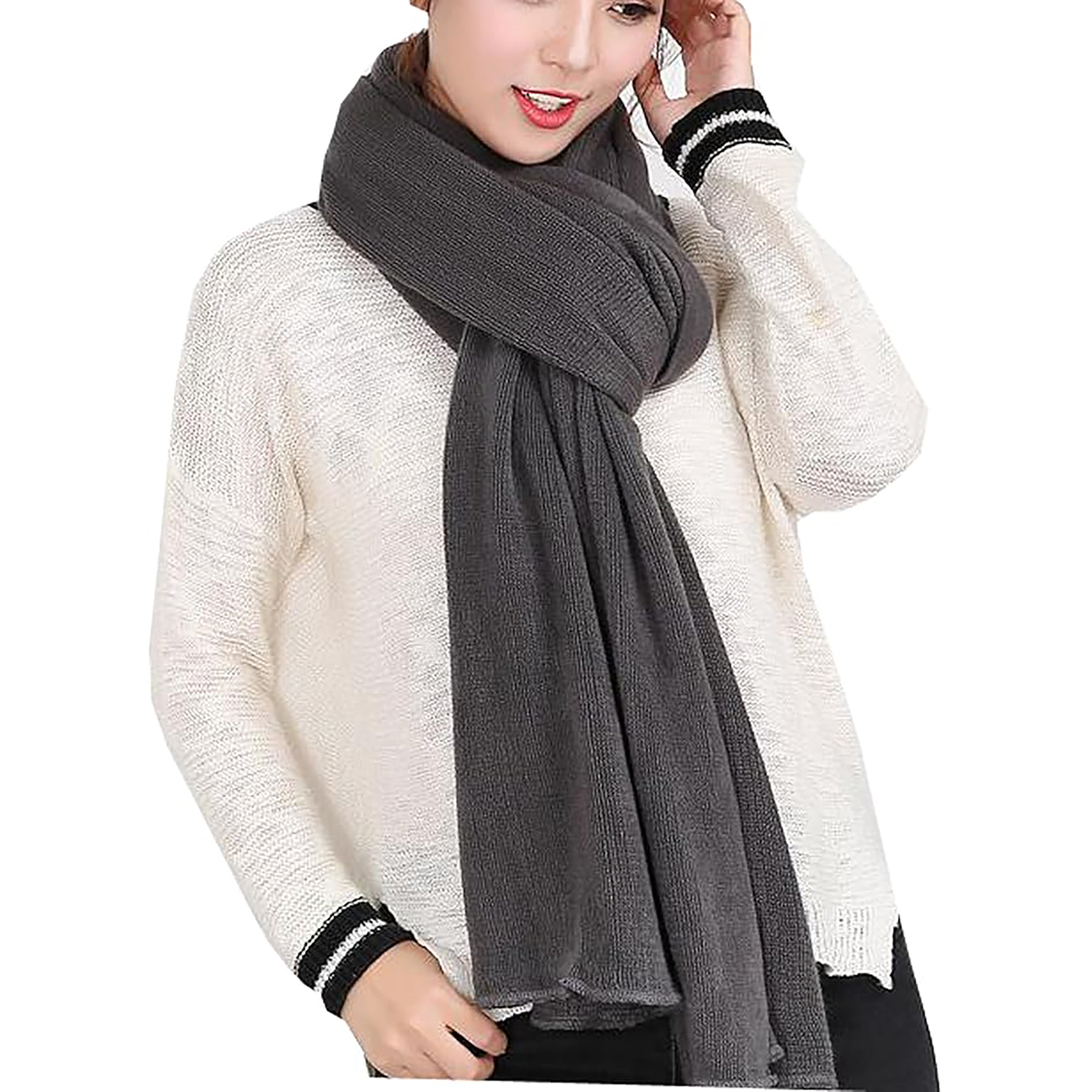 Women's Winter Warm Shawl Large Scarf 16