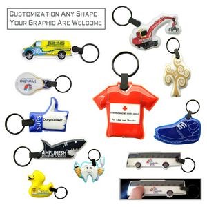 PVC Paw Print Keychain 5