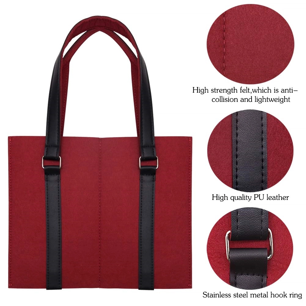 Felt Wine Carrier Tote Bag With Handle 2