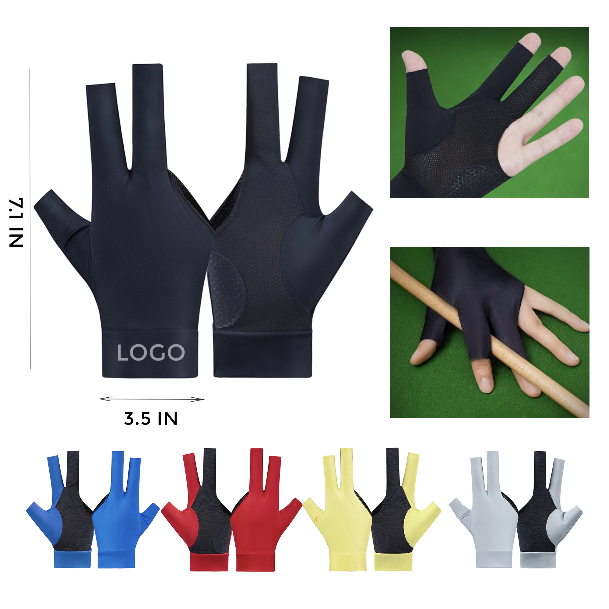 MOQ 10 PCS Billiards Gloves 2