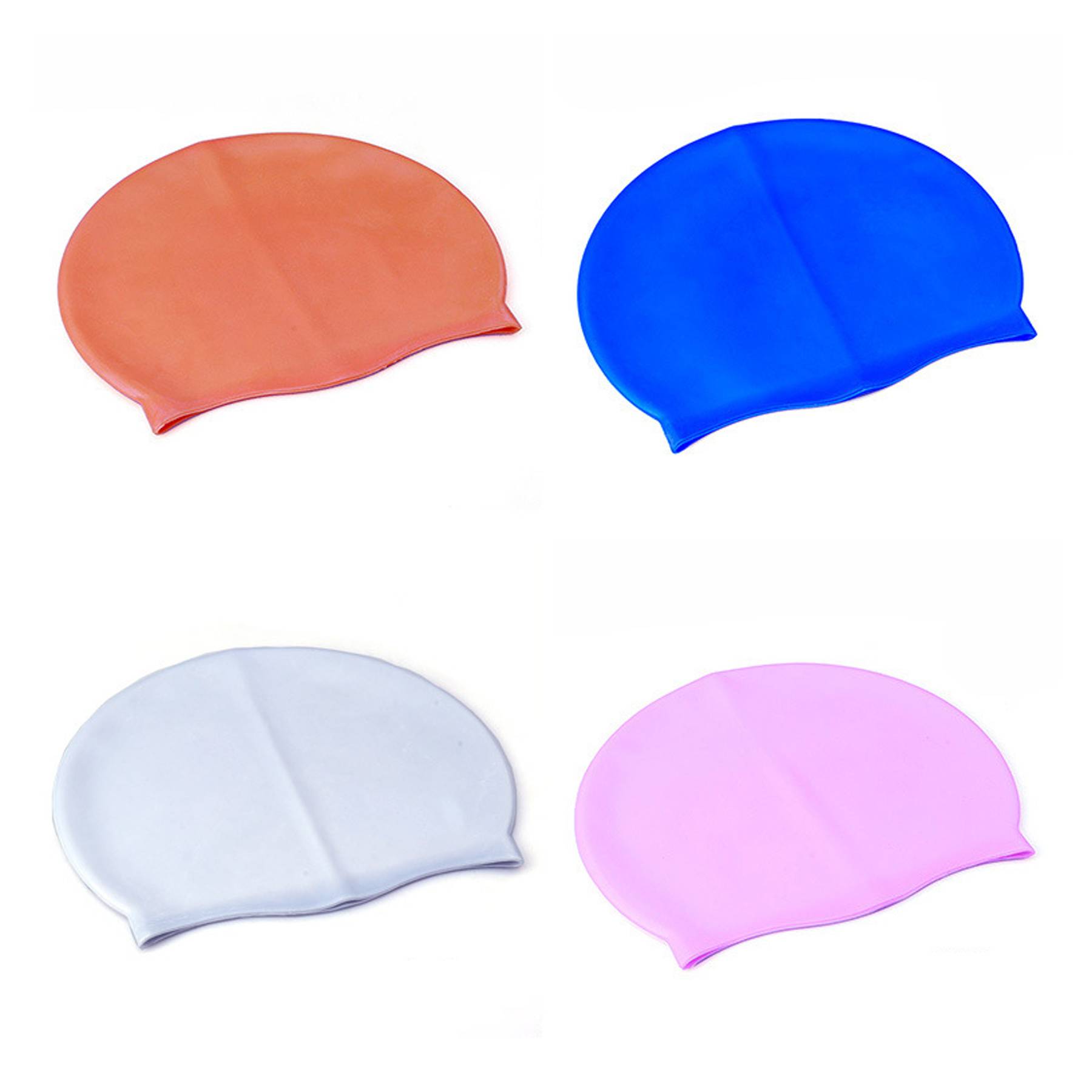 Waterproof Ear Protection Swimming Cap for Adult 4